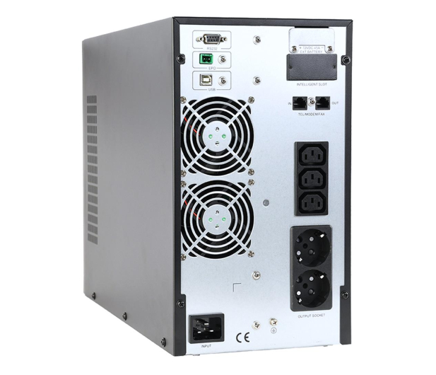 GEMBIRD UPS 3000VA On-Line 3xIEC 2xSchuko USB EG-UPSO-3000 - 1231128 - zdjęcie 2